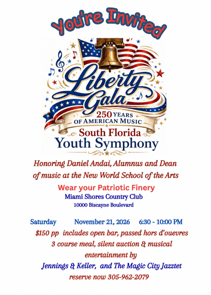 You're invited to the Liberty GALA flyer.